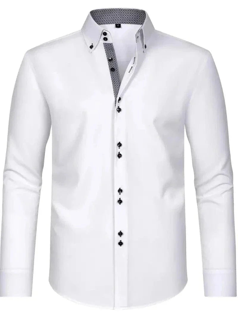 Hank Kent Dual-Tone Cotton Shirt