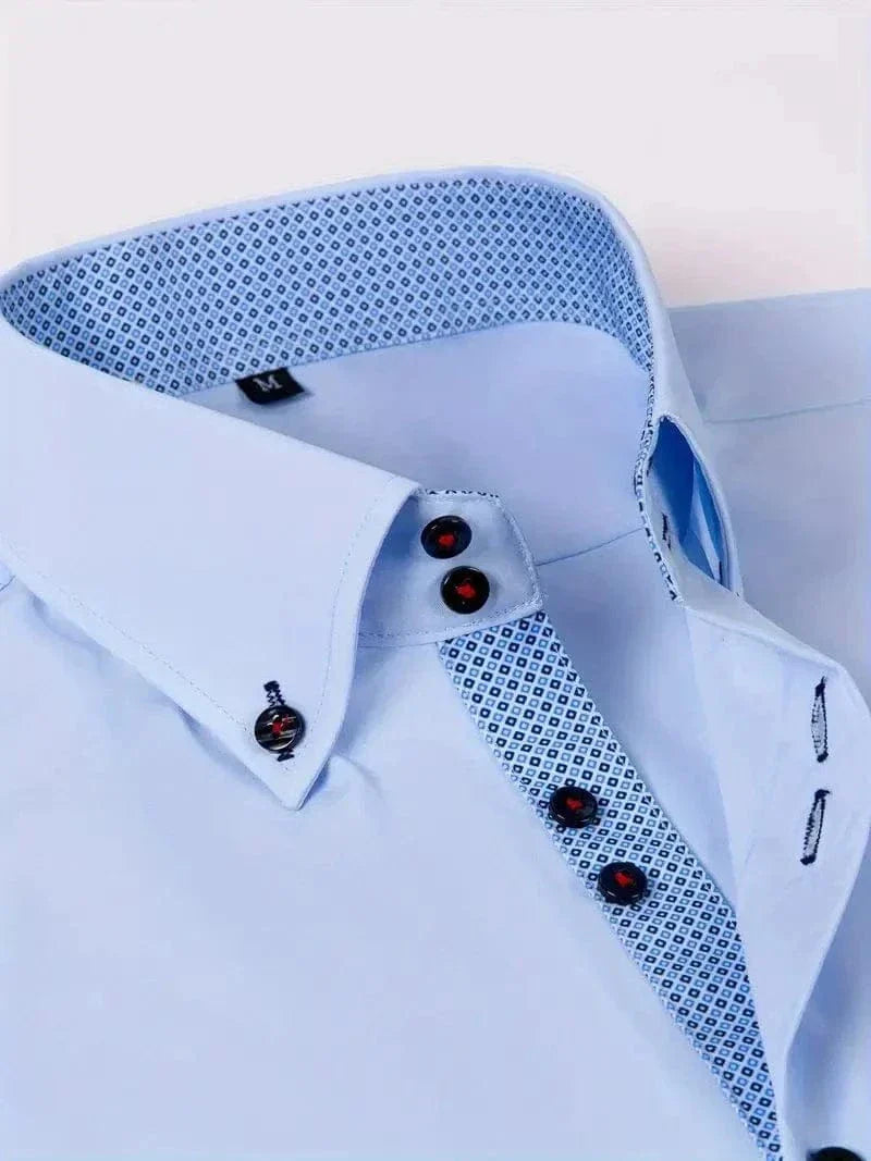 Hank Kent Dual-Tone Cotton Shirt